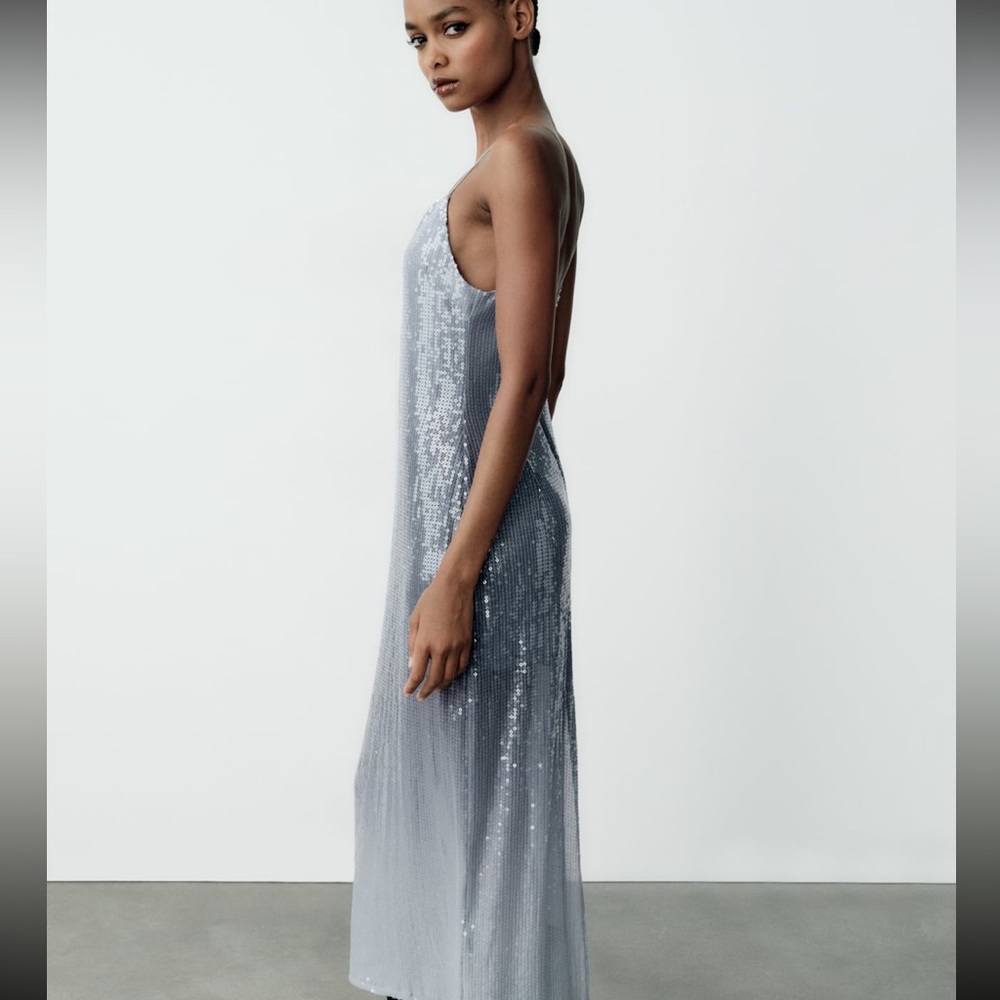Zara limited edition celeb style sequin dress you cannot miss - Picture 5 of 8